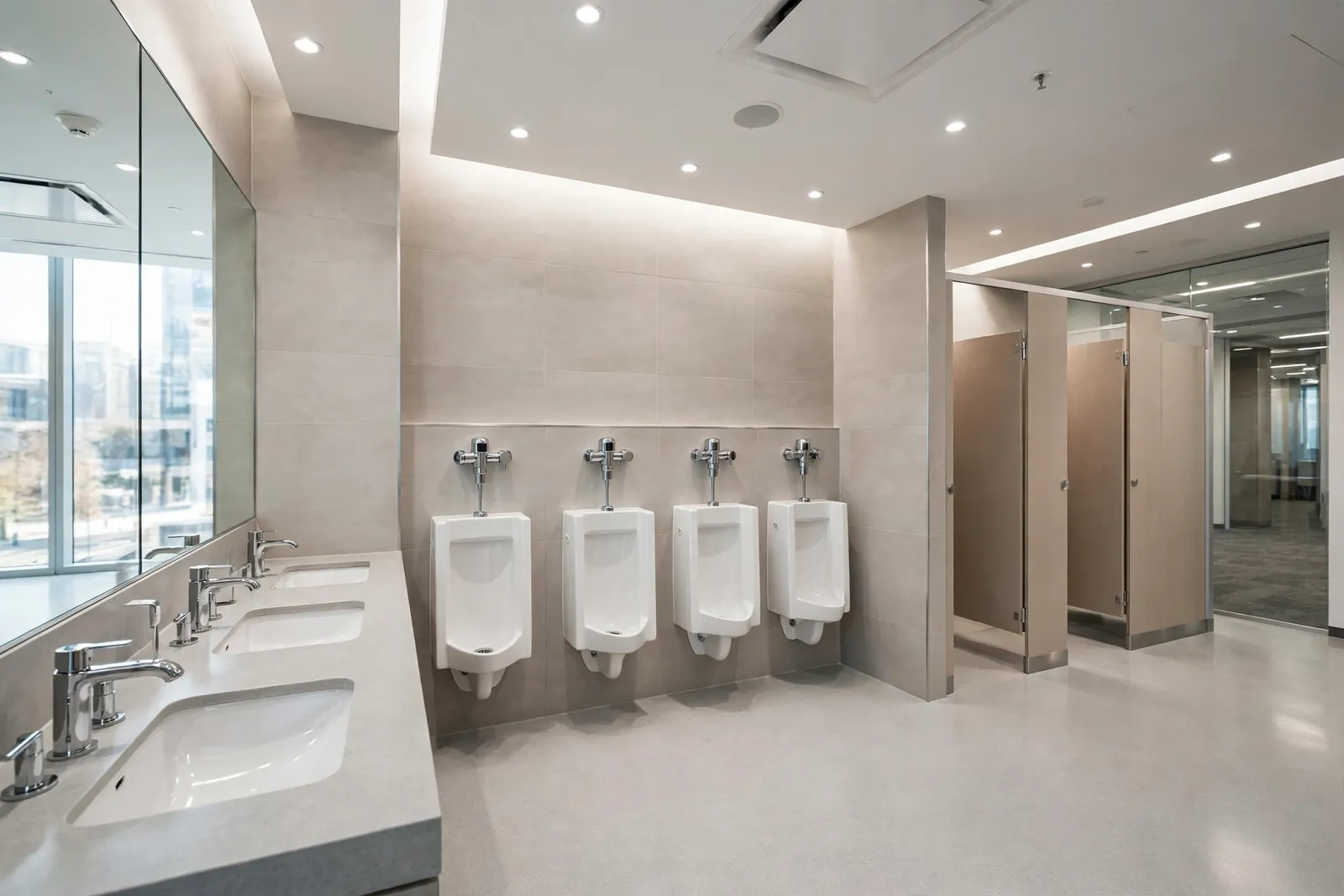 Commercial Plumbing Repair — Restroom Repair at an Office Suite in St. Charles by Waldorf Plumbing Company
