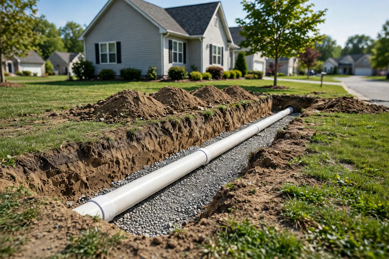 Sewer Line Repair and Replacement — Sewer Line Section Replacement in St. Charles by Waldorf Plumbing Company